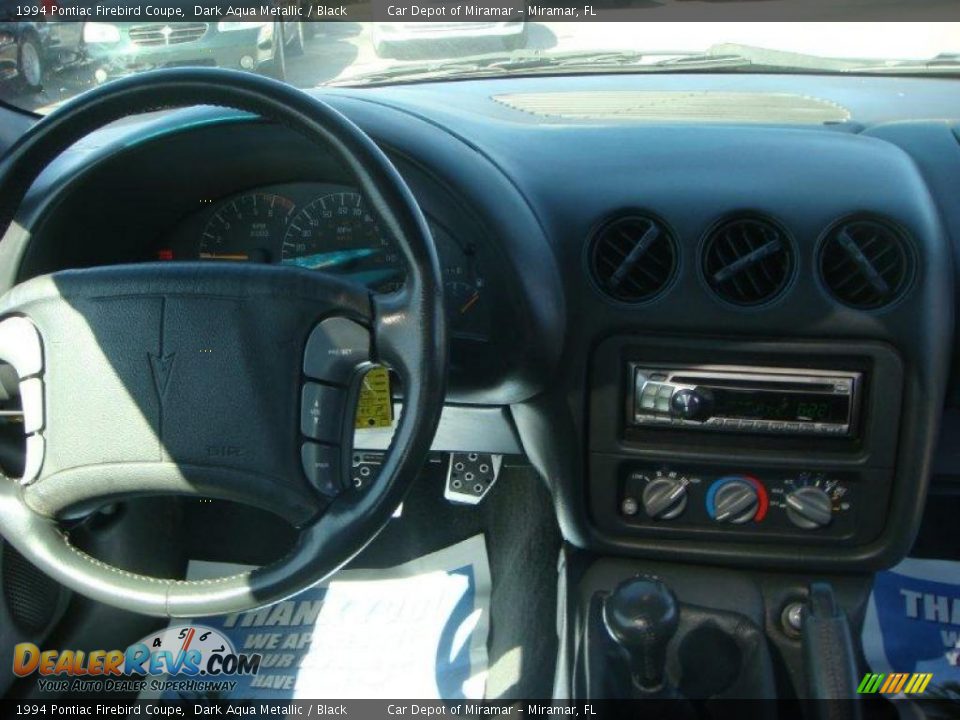 1994 Pontiac Firebird Coupe Dark Aqua Metallic / Black Photo #13
