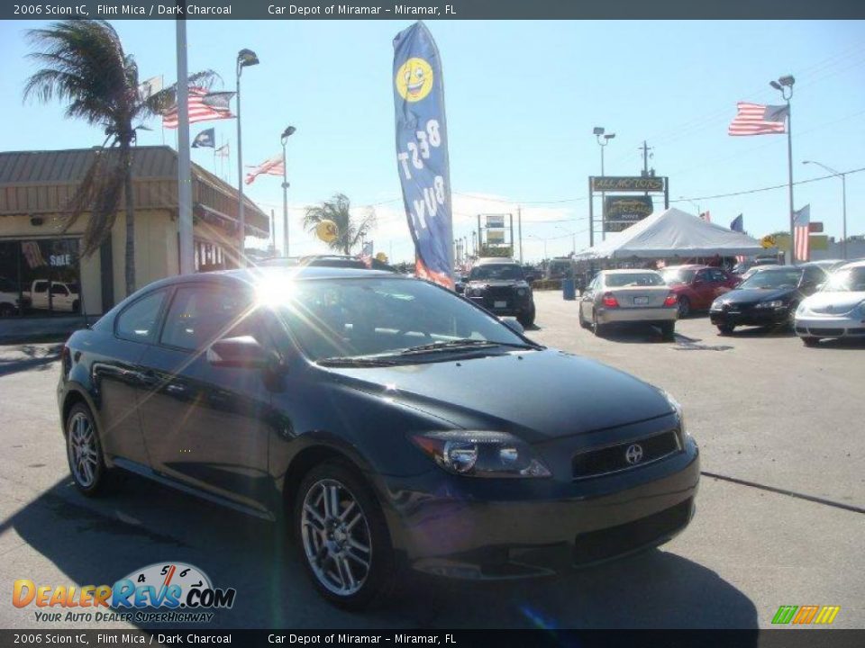 2006 Scion tC Flint Mica / Dark Charcoal Photo #1
