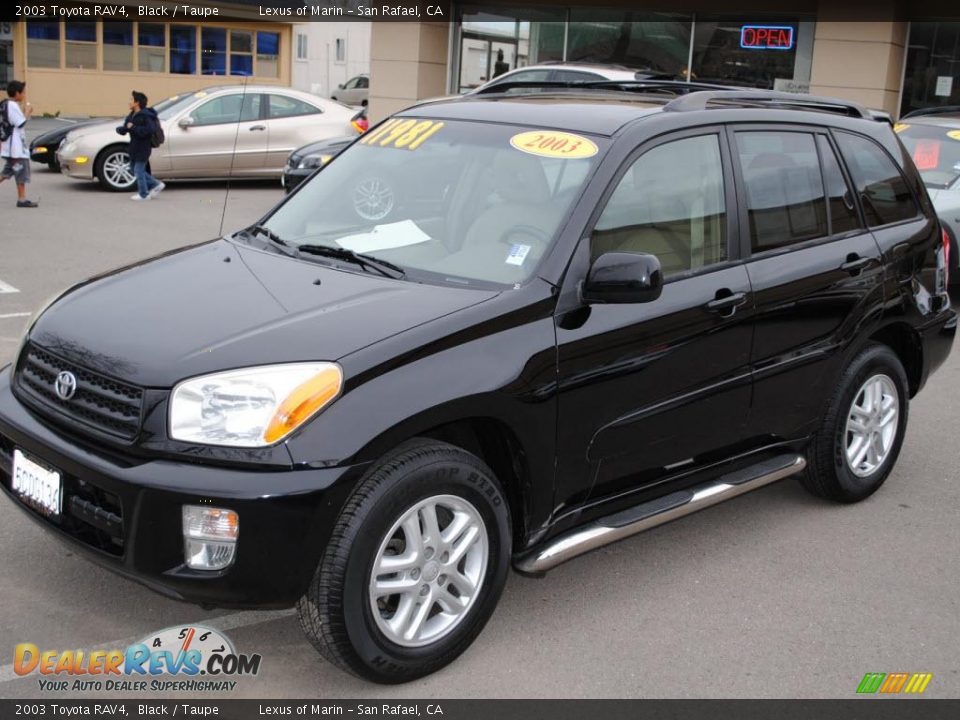 black toyota rav4 2003 #1