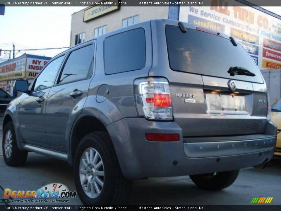 2008 Mercury Mariner V6 Premier 4WD Tungsten Grey Metallic / Stone Photo #7