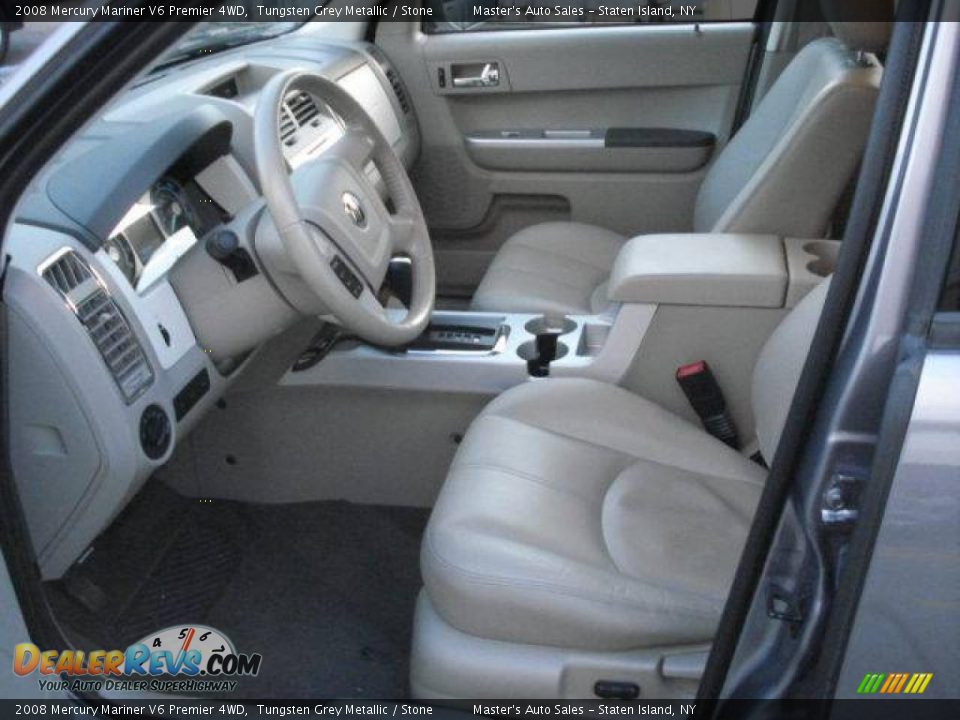 2008 Mercury Mariner V6 Premier 4WD Tungsten Grey Metallic / Stone Photo #11