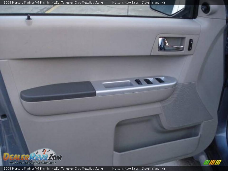 2008 Mercury Mariner V6 Premier 4WD Tungsten Grey Metallic / Stone Photo #12