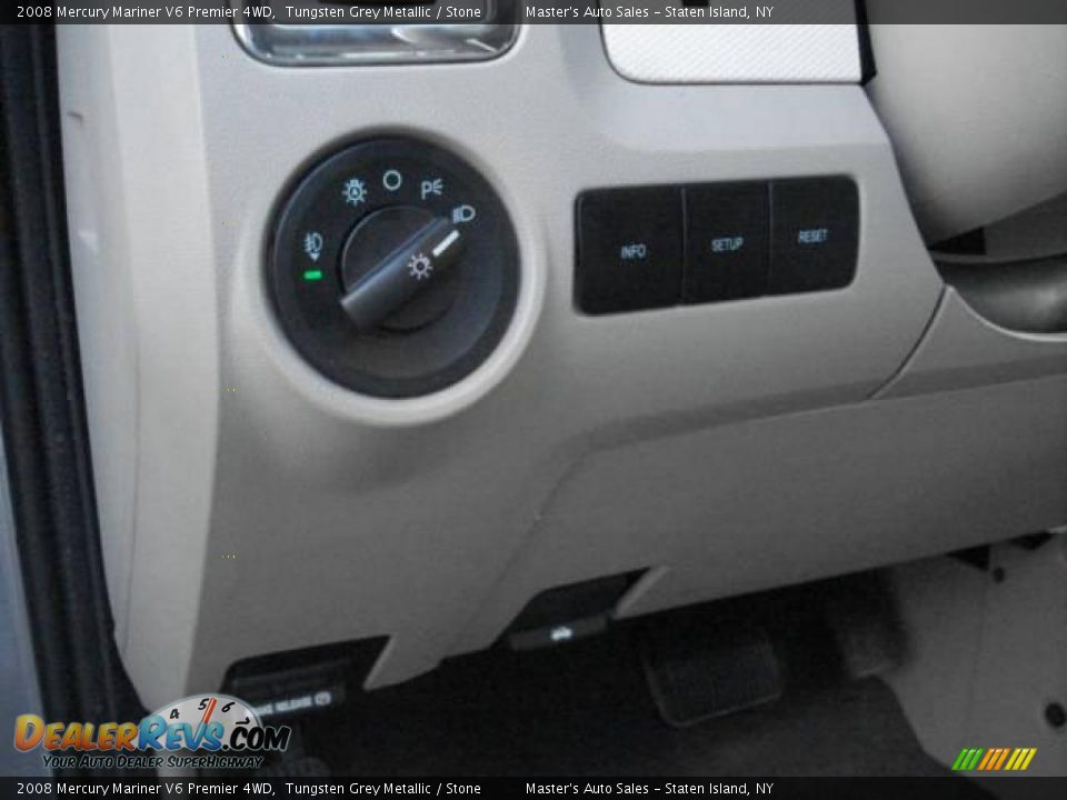 2008 Mercury Mariner V6 Premier 4WD Tungsten Grey Metallic / Stone Photo #13