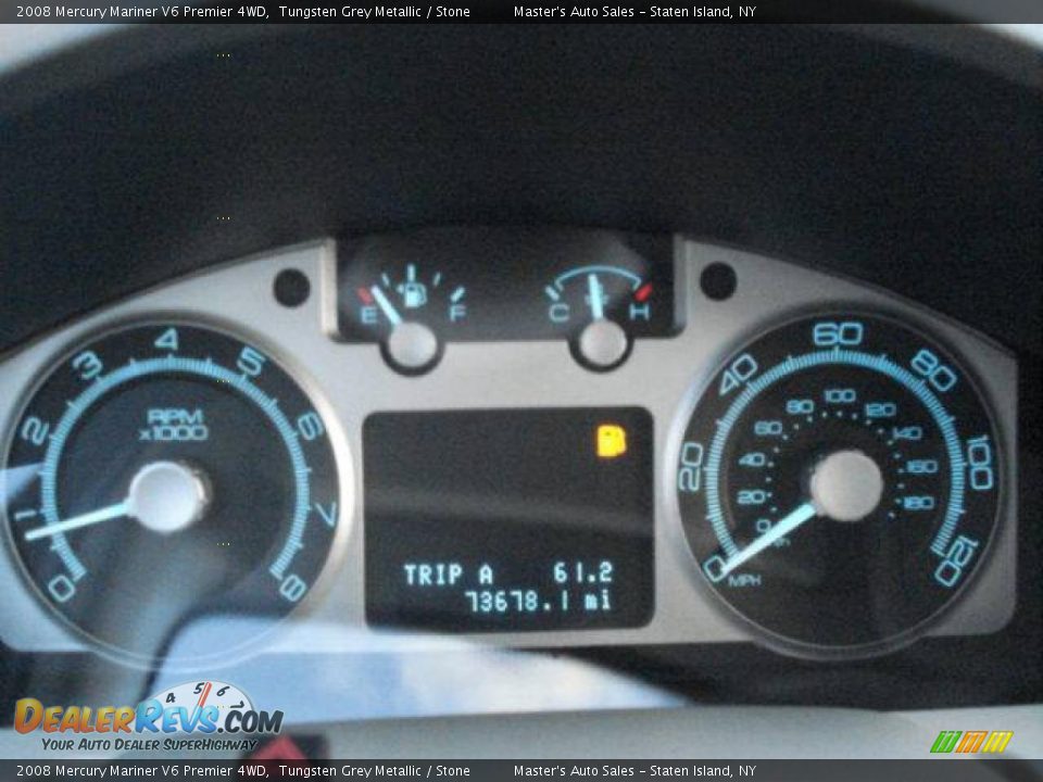 2008 Mercury Mariner V6 Premier 4WD Tungsten Grey Metallic / Stone Photo #14