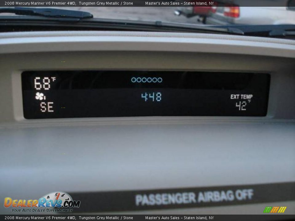 2008 Mercury Mariner V6 Premier 4WD Tungsten Grey Metallic / Stone Photo #15