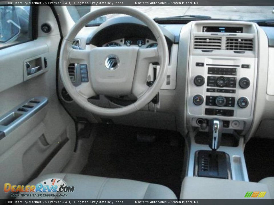 2008 Mercury Mariner V6 Premier 4WD Tungsten Grey Metallic / Stone Photo #17