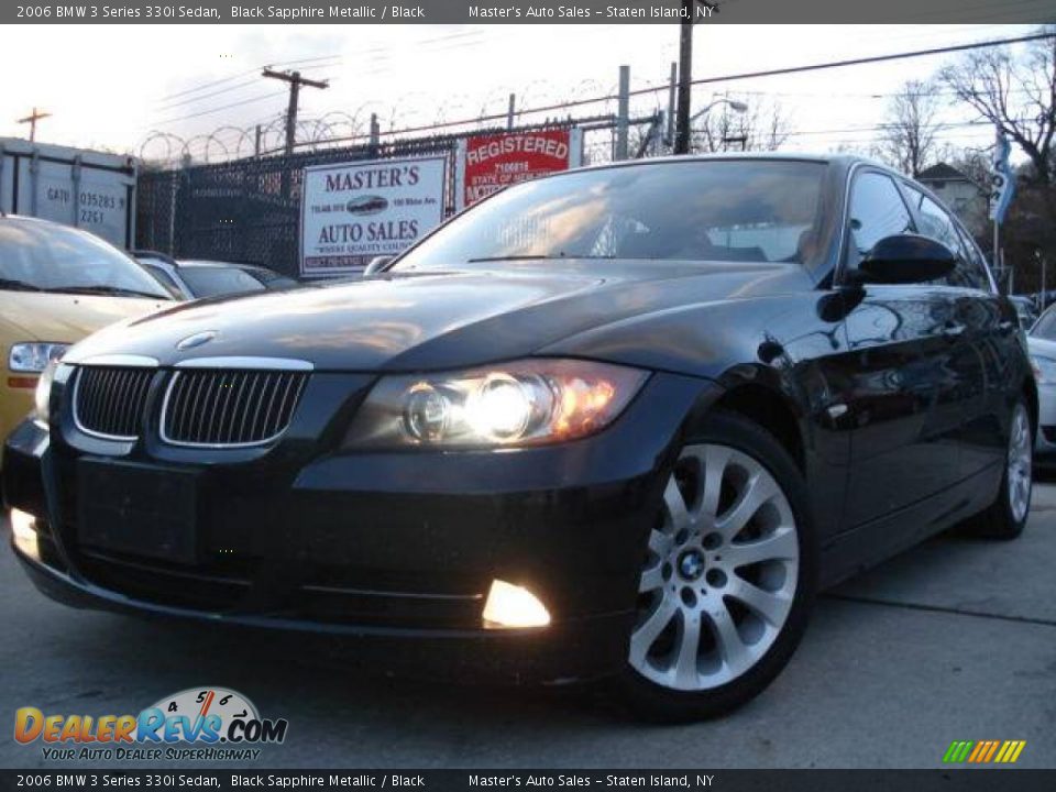 2006 BMW 3 Series 330i Sedan Black Sapphire Metallic / Black Photo #1