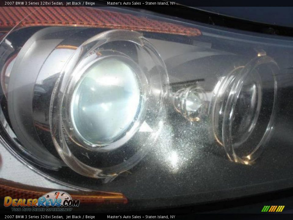 2007 BMW 3 Series 328xi Sedan Jet Black / Beige Photo #3