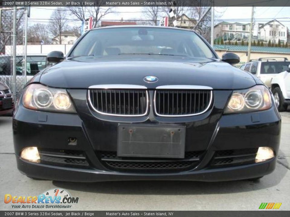 2007 BMW 3 Series 328xi Sedan Jet Black / Beige Photo #4