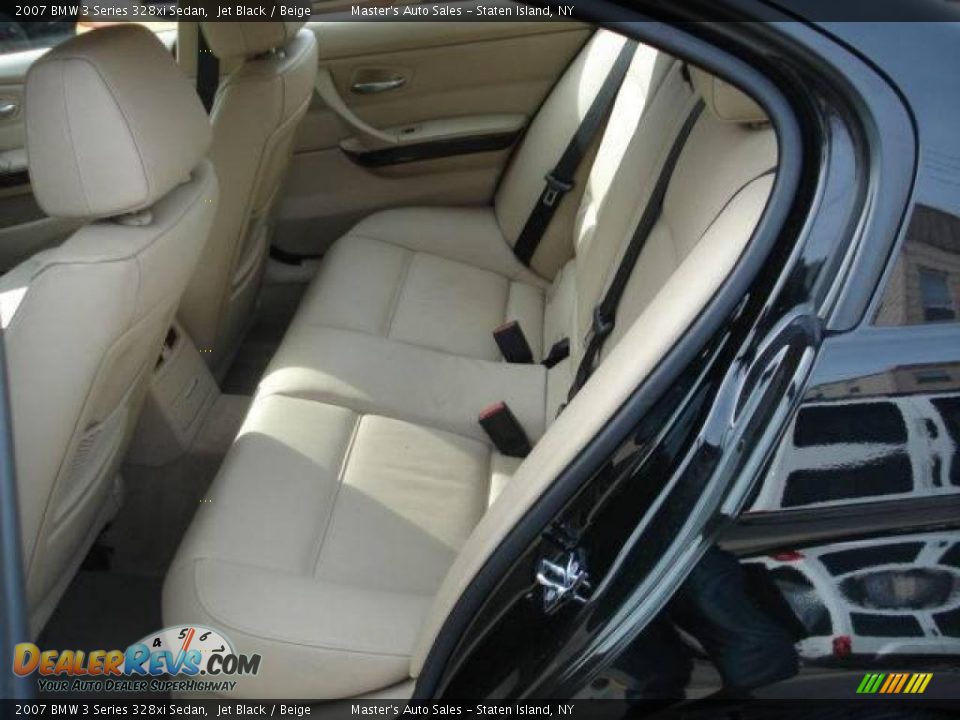 2007 BMW 3 Series 328xi Sedan Jet Black / Beige Photo #10