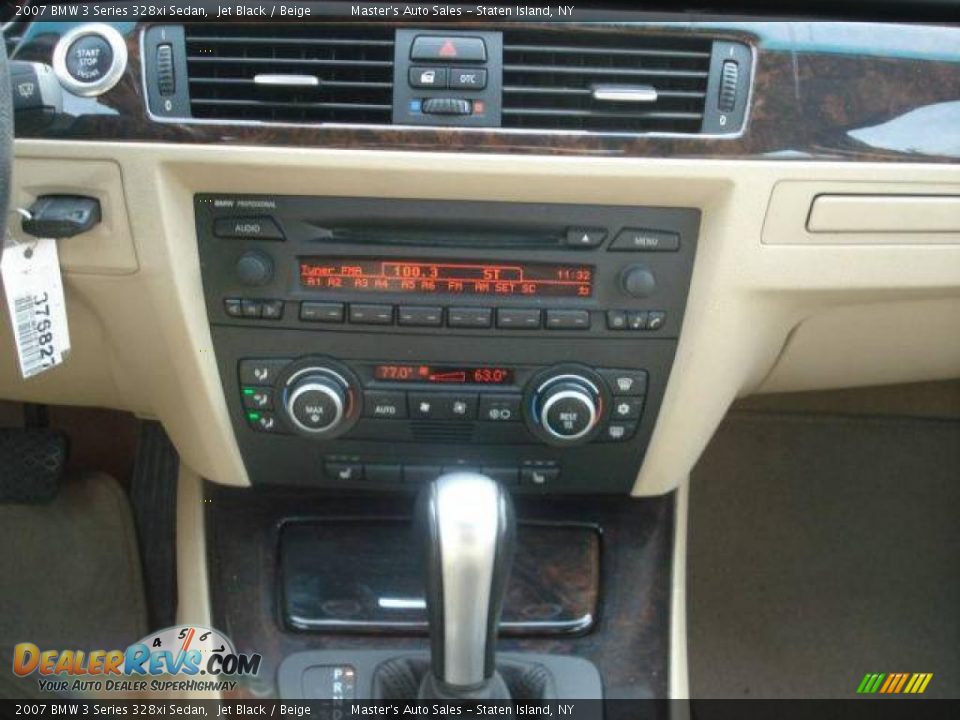 2007 BMW 3 Series 328xi Sedan Jet Black / Beige Photo #12