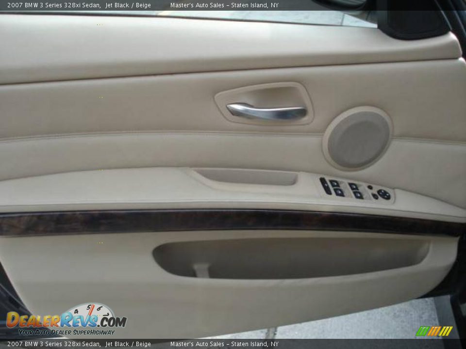 2007 BMW 3 Series 328xi Sedan Jet Black / Beige Photo #13
