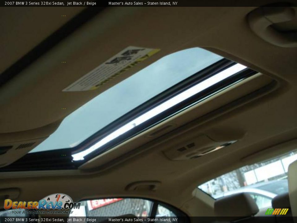 2007 BMW 3 Series 328xi Sedan Jet Black / Beige Photo #16