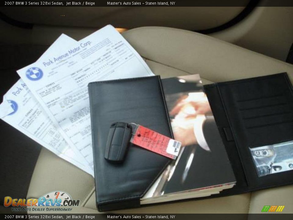 2007 BMW 3 Series 328xi Sedan Jet Black / Beige Photo #17