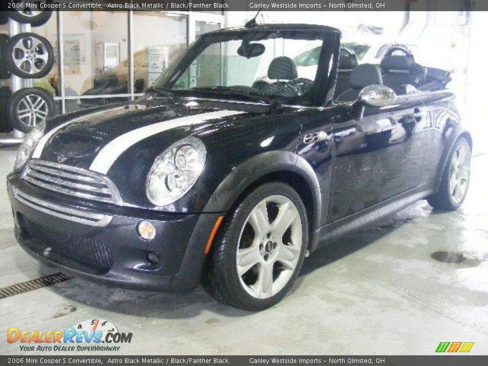 2006 Mini Cooper S Convertible Astro Black Metallic / Black/Panther Black Photo #1