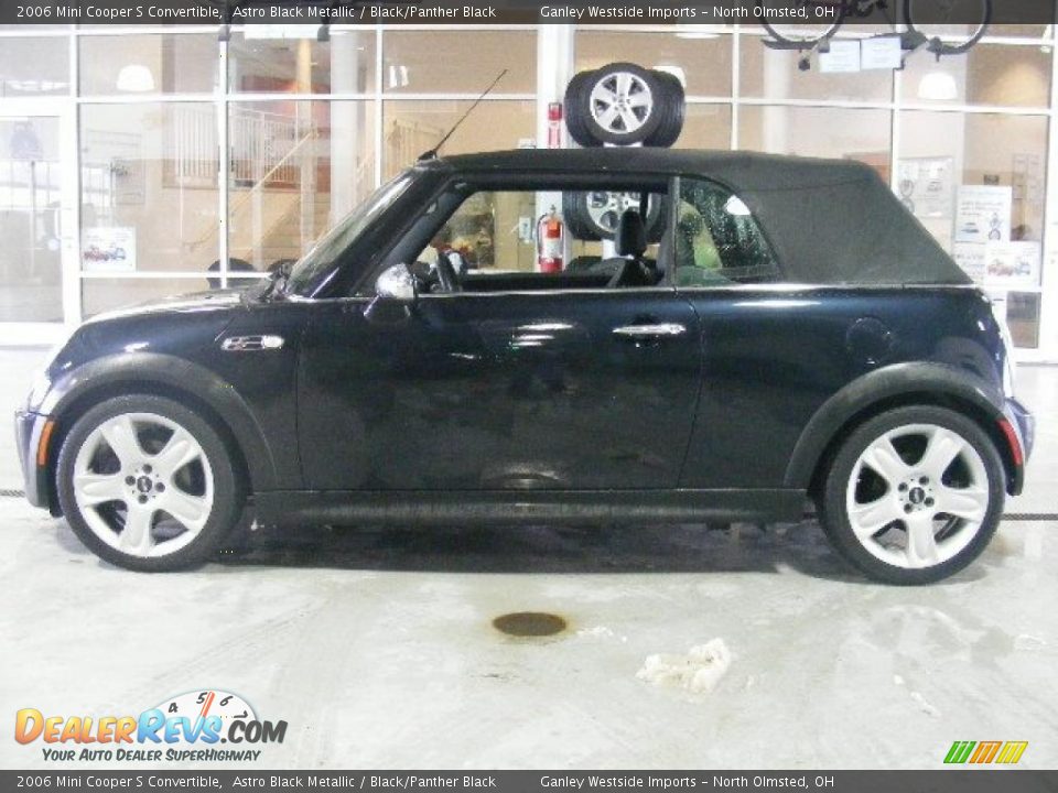 2006 Mini Cooper S Convertible Astro Black Metallic / Black/Panther Black Photo #2