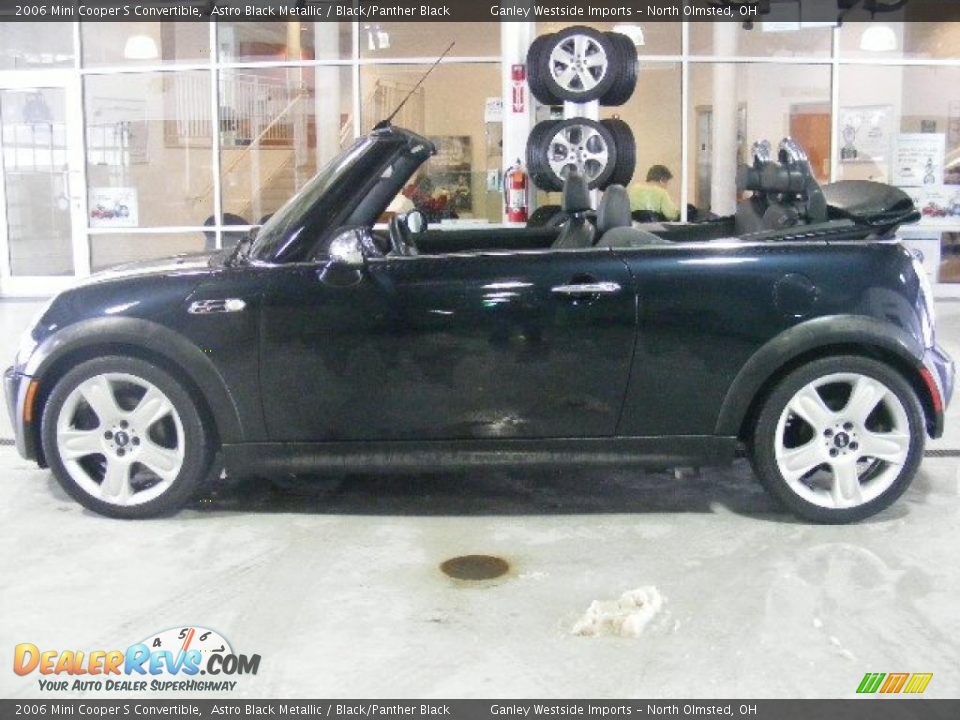 2006 Mini Cooper S Convertible Astro Black Metallic / Black/Panther Black Photo #3