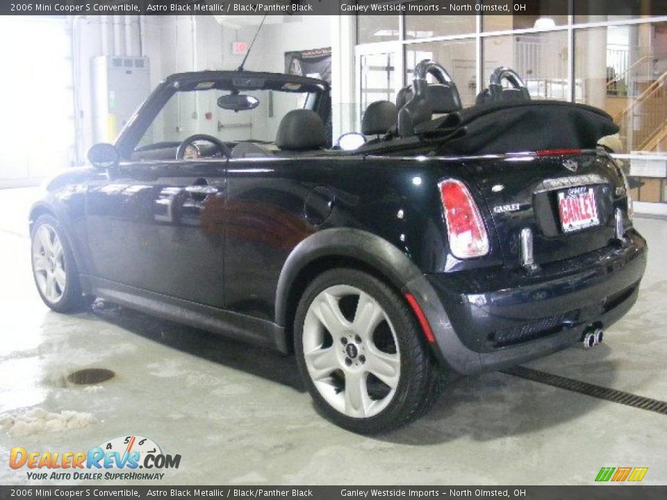 2006 Mini Cooper S Convertible Astro Black Metallic / Black/Panther Black Photo #4