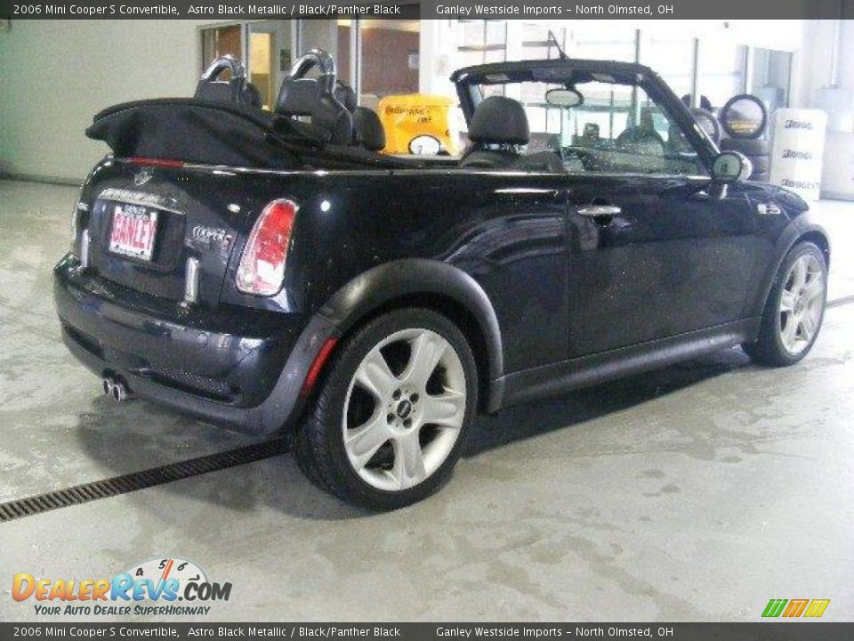 2006 Mini Cooper S Convertible Astro Black Metallic / Black/Panther Black Photo #6