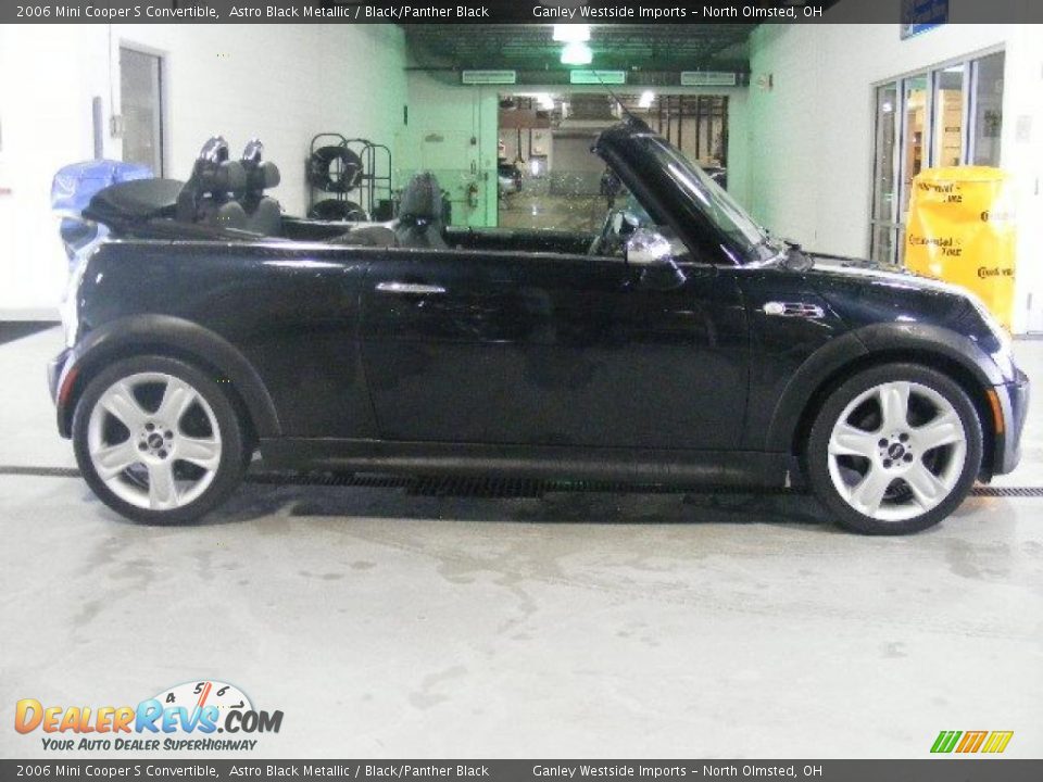 2006 Mini Cooper S Convertible Astro Black Metallic / Black/Panther Black Photo #7