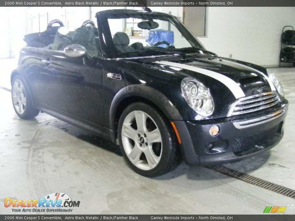2006 Mini Cooper S Convertible Astro Black Metallic / Black/Panther Black Photo #8