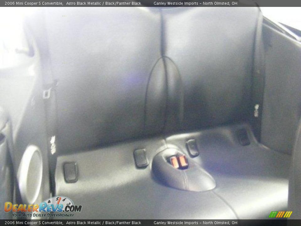 2006 Mini Cooper S Convertible Astro Black Metallic / Black/Panther Black Photo #13
