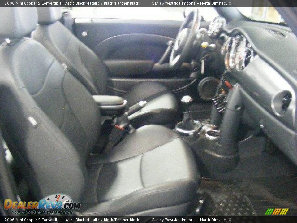 2006 Mini Cooper S Convertible Astro Black Metallic / Black/Panther Black Photo #14
