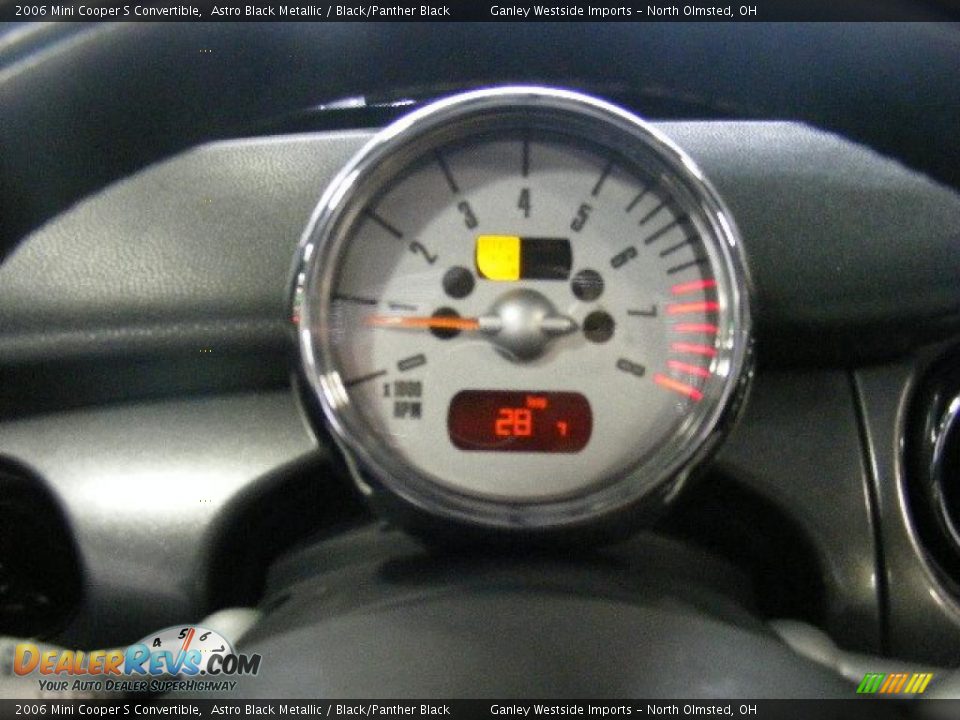 2006 Mini Cooper S Convertible Astro Black Metallic / Black/Panther Black Photo #17