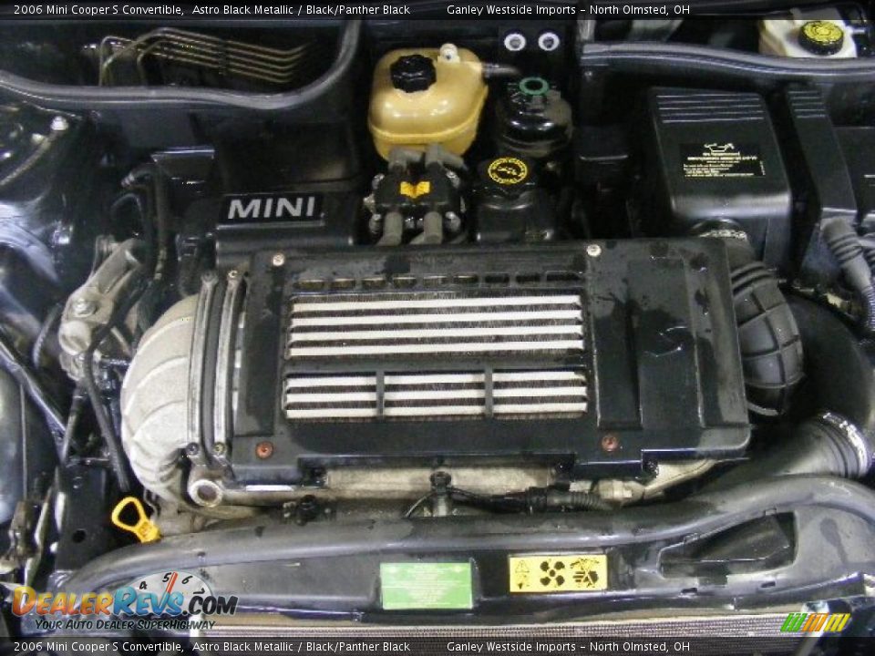 2006 Mini Cooper S Convertible Astro Black Metallic / Black/Panther Black Photo #24