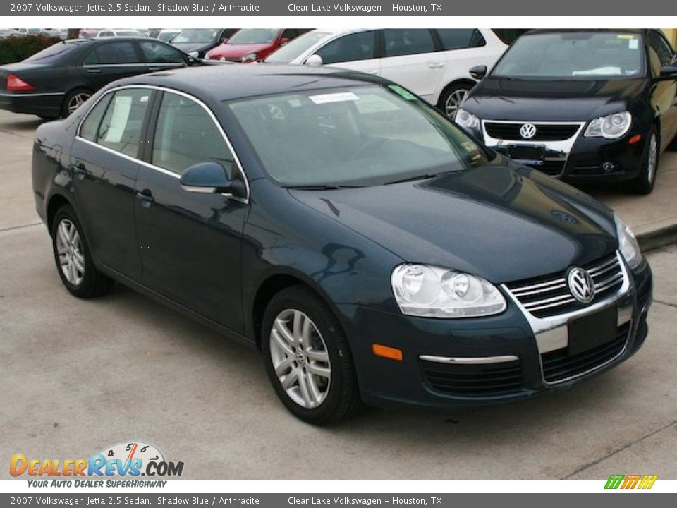 2007 Volkswagen Jetta 2.5 Sedan Shadow Blue / Anthracite Photo #11