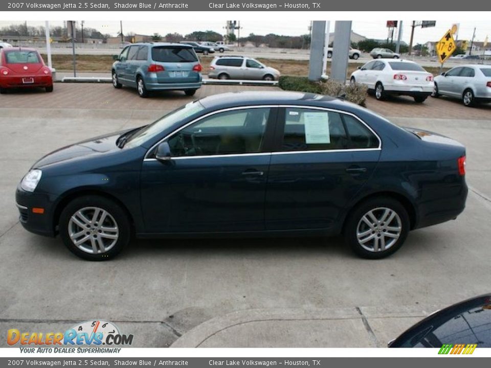 2007 Volkswagen Jetta 2.5 Sedan Shadow Blue / Anthracite Photo #16