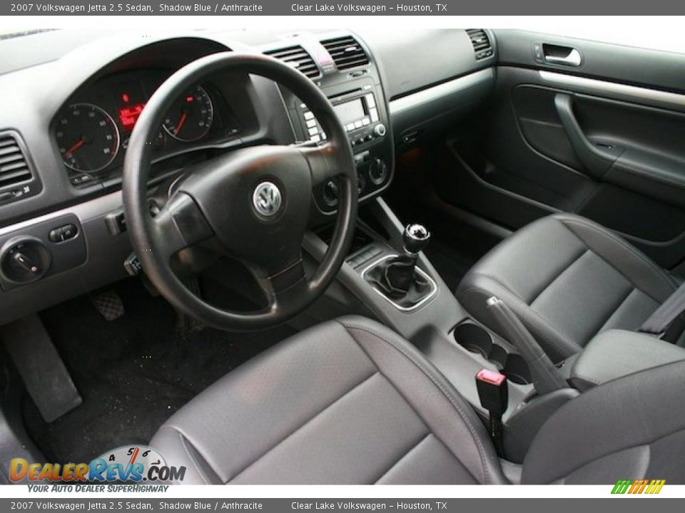 2007 Volkswagen Jetta 2.5 Sedan Shadow Blue / Anthracite Photo #17