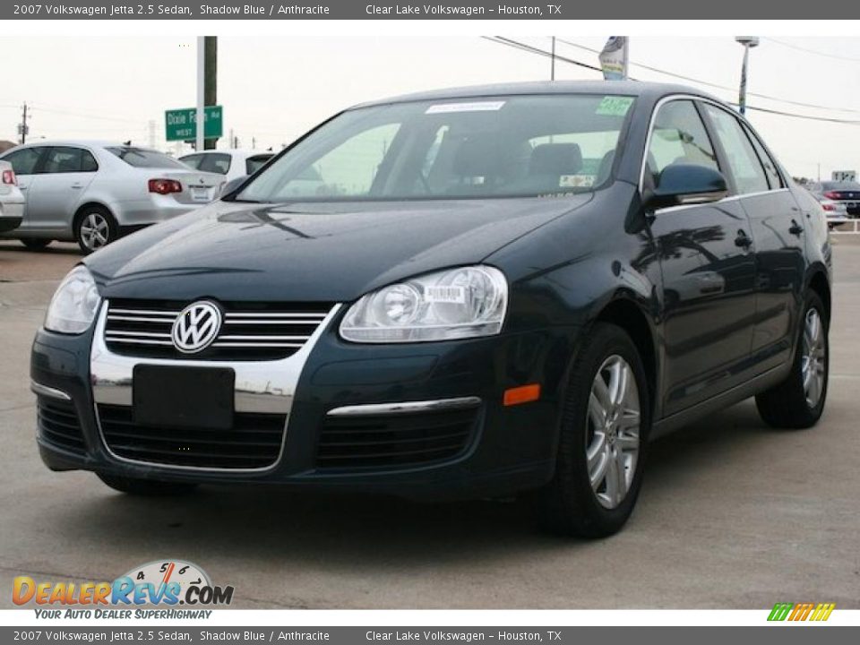 2007 Volkswagen Jetta 2.5 Sedan Shadow Blue / Anthracite Photo #20