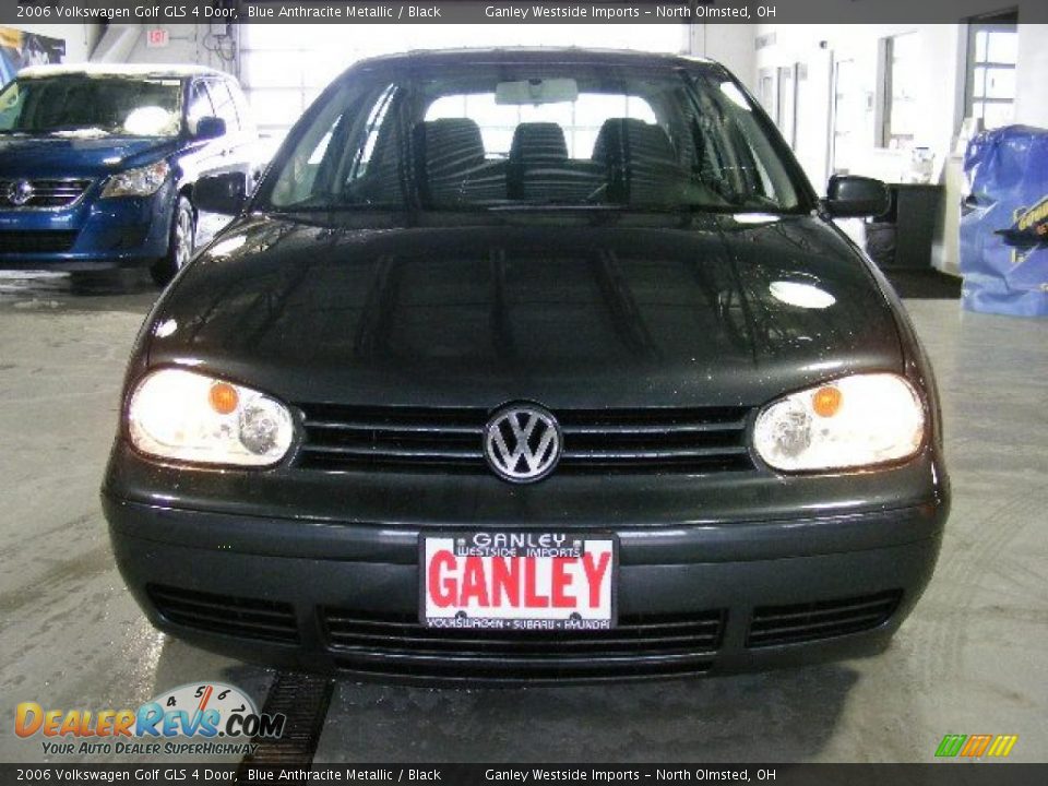 2006 Volkswagen Golf GLS 4 Door Blue Anthracite Metallic / Black Photo #8