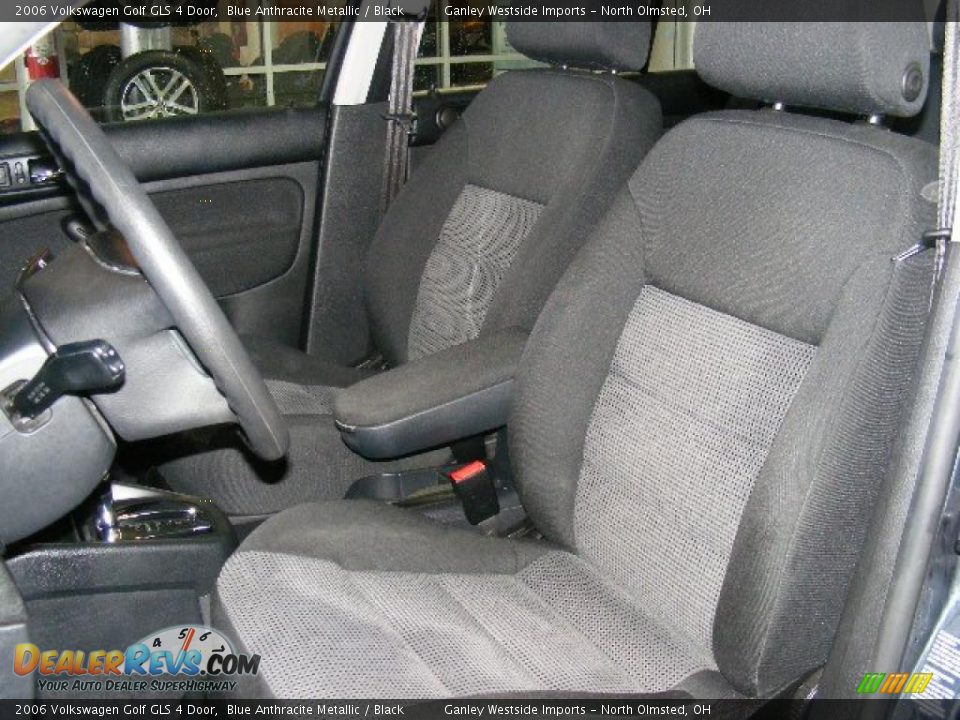 2006 Volkswagen Golf GLS 4 Door Blue Anthracite Metallic / Black Photo #9