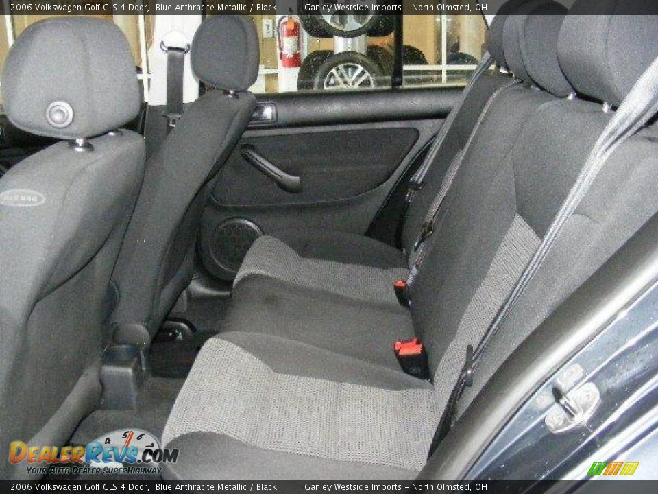 2006 Volkswagen Golf GLS 4 Door Blue Anthracite Metallic / Black Photo #11