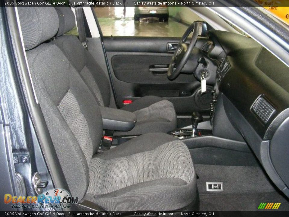 2006 Volkswagen Golf GLS 4 Door Blue Anthracite Metallic / Black Photo #13