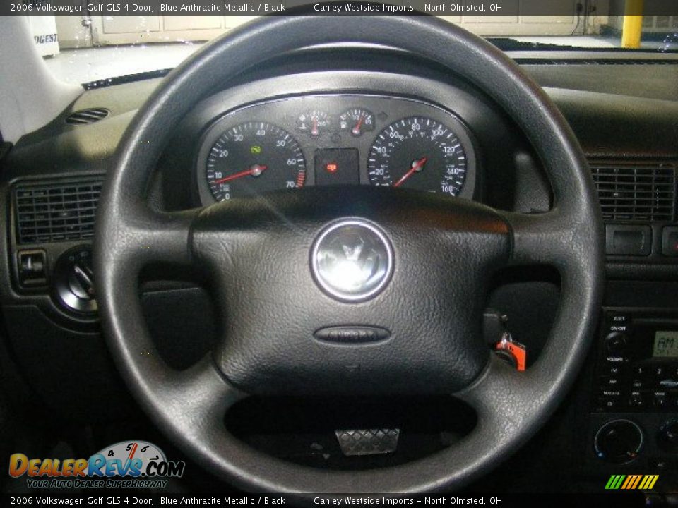 2006 Volkswagen Golf GLS 4 Door Blue Anthracite Metallic / Black Photo #15