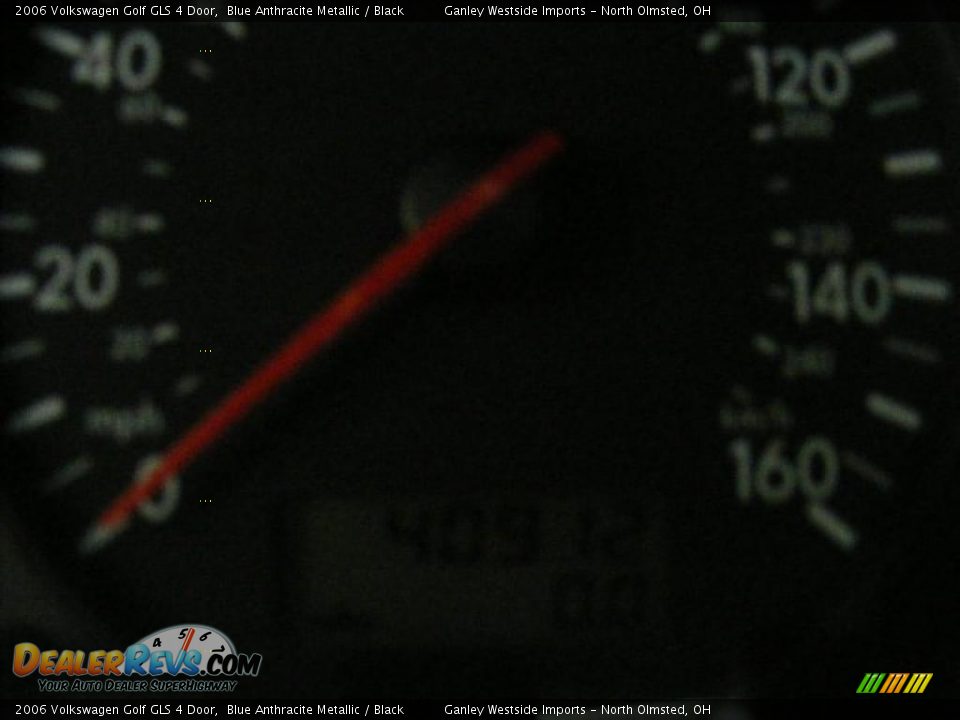 2006 Volkswagen Golf GLS 4 Door Blue Anthracite Metallic / Black Photo #17