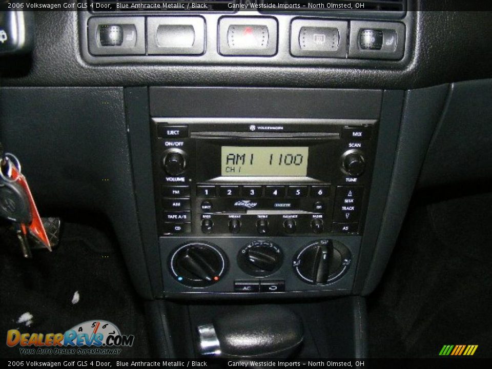 2006 Volkswagen Golf GLS 4 Door Blue Anthracite Metallic / Black Photo #18