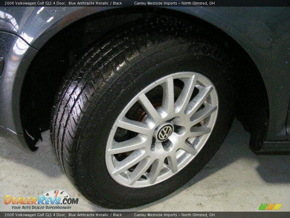2006 Volkswagen Golf GLS 4 Door Blue Anthracite Metallic / Black Photo #22