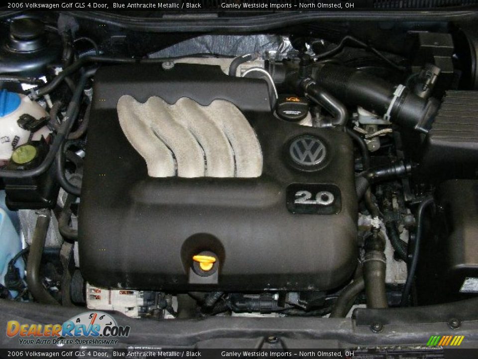 2006 Volkswagen Golf GLS 4 Door Blue Anthracite Metallic / Black Photo #23