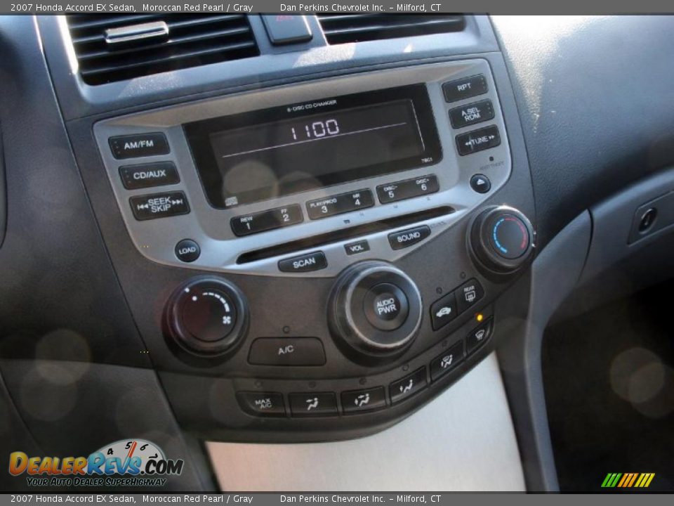 2007 Honda Accord EX Sedan Moroccan Red Pearl / Gray Photo #12