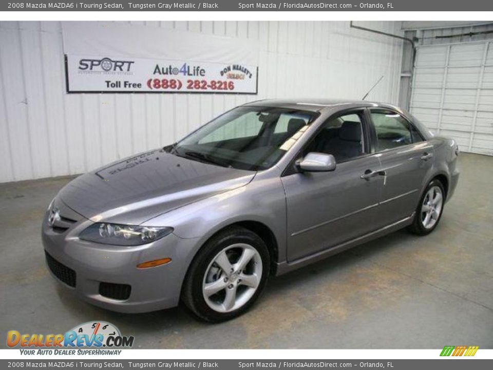 2008 Mazda MAZDA6 i Touring Sedan Tungsten Gray Metallic / Black Photo #3