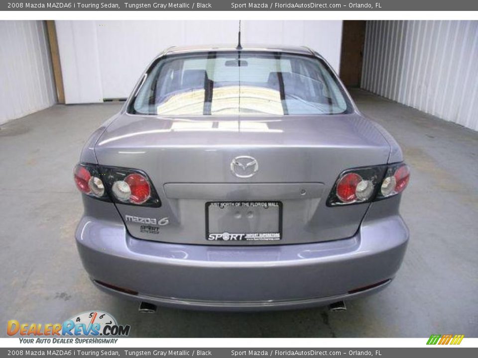 2008 Mazda MAZDA6 i Touring Sedan Tungsten Gray Metallic / Black Photo #6