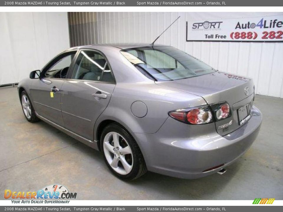 2008 Mazda MAZDA6 i Touring Sedan Tungsten Gray Metallic / Black Photo #7