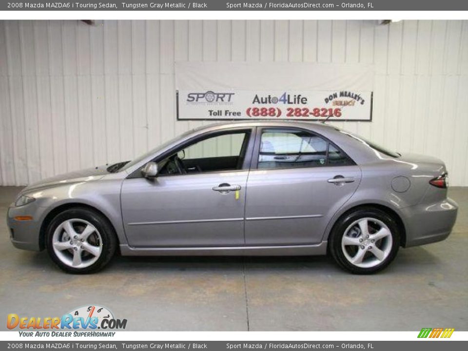 2008 Mazda MAZDA6 i Touring Sedan Tungsten Gray Metallic / Black Photo #8
