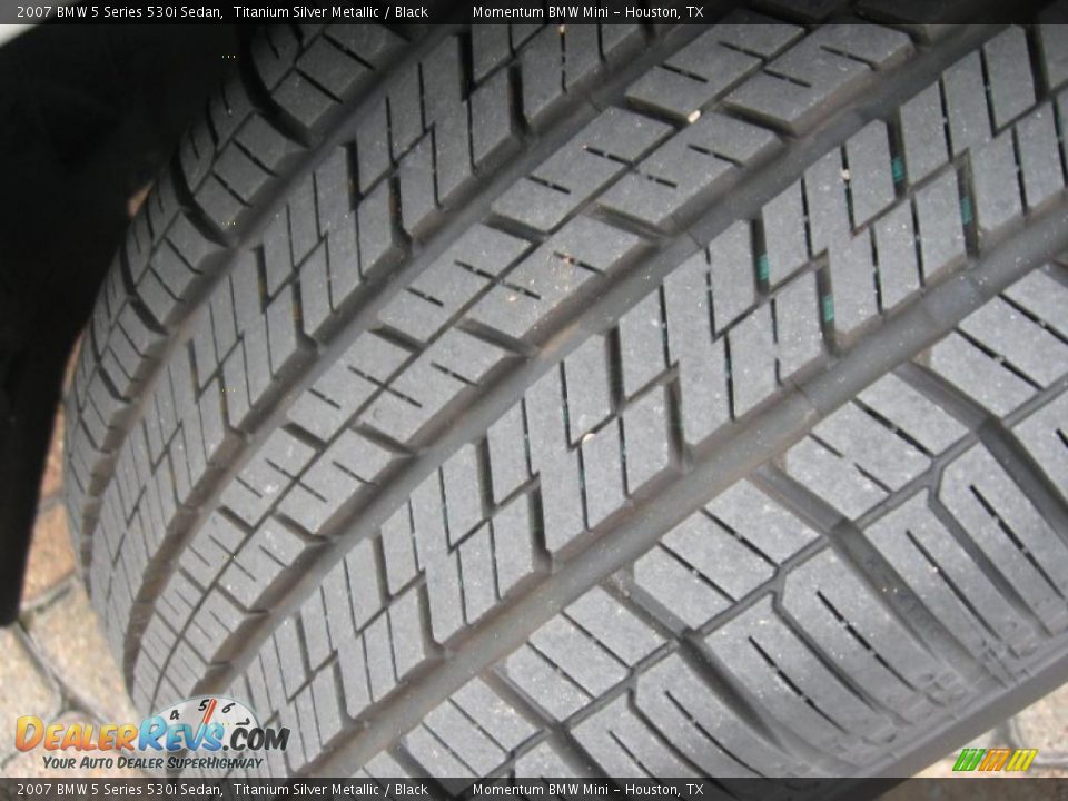 2007 BMW 5 Series 530i Sedan Titanium Silver Metallic / Black Photo #18