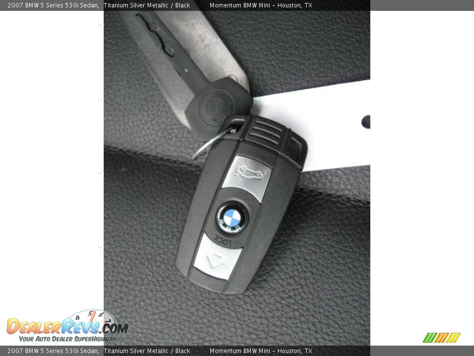 2007 BMW 5 Series 530i Sedan Titanium Silver Metallic / Black Photo #20