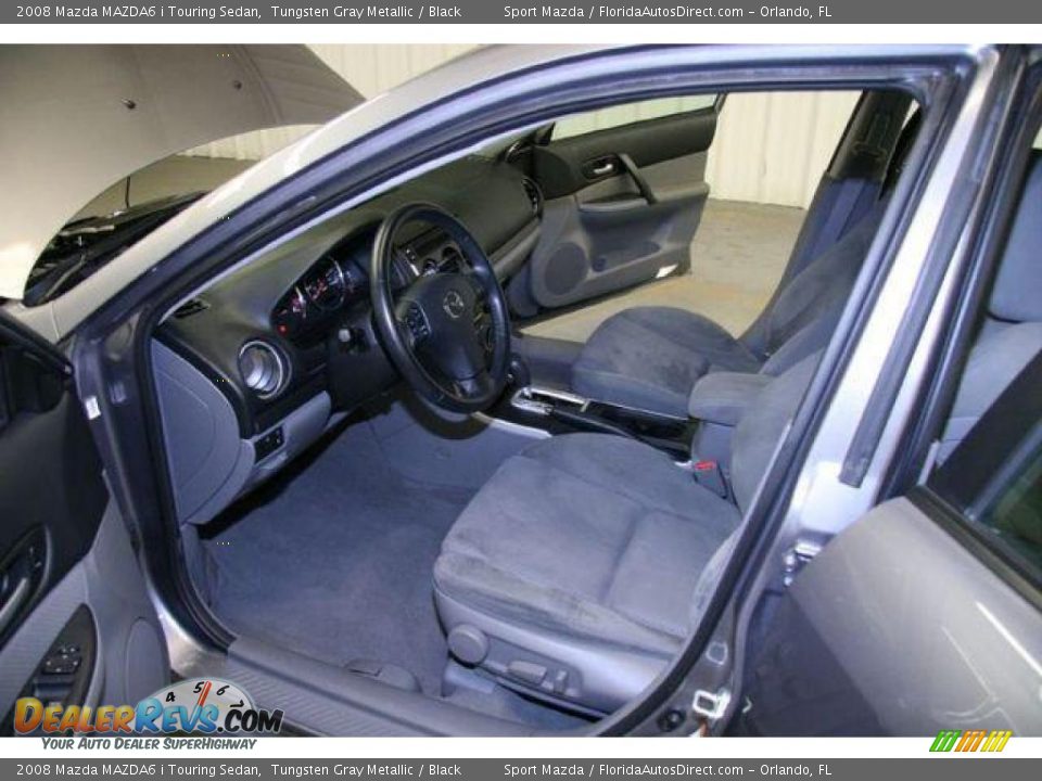 2008 Mazda MAZDA6 i Touring Sedan Tungsten Gray Metallic / Black Photo #14